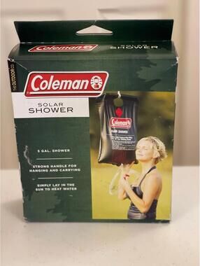 New - Coleman 5-Gallon Solar Shower
